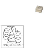 Frohe Weihnachtsbaum Simple Swirl Gummistempel (Stempel)