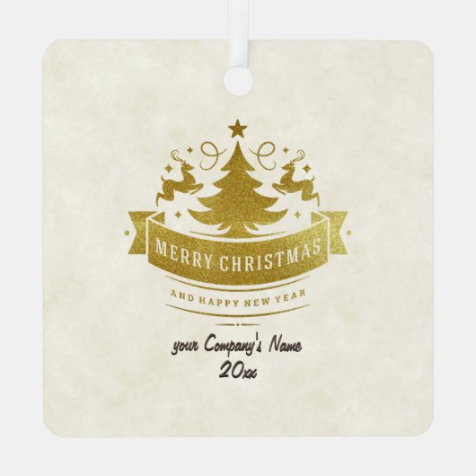 Frohe Weihnachtsbaum, Snowflake & Star-Silhouetten Ornament Aus Metall (Rückseite)