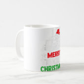 Frohe Weihnachtsbaum Stethoscope Nurse Funny Niedl Kaffeetasse (Vorderseite Links)