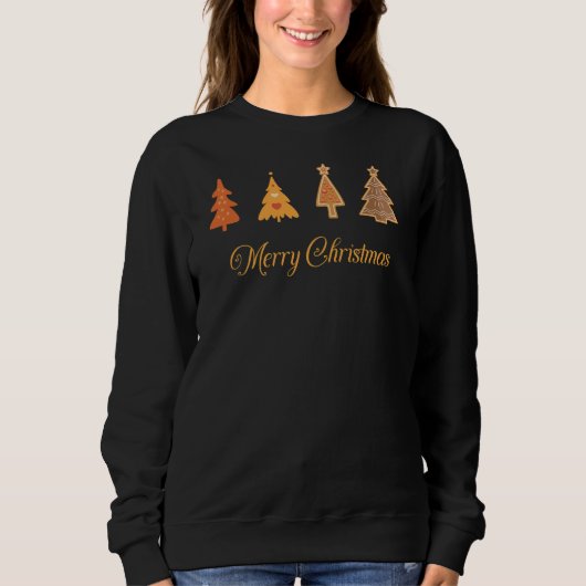 Frohe Weihnachtsbaum Sweatshirt (Vorderseite)