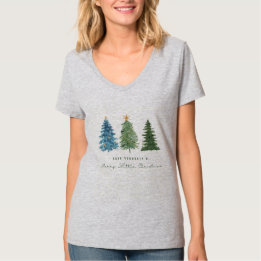 Frohe Weihnachtsbaum-T - Shirt