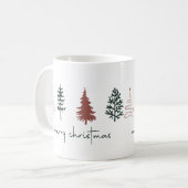 Frohe Weihnachtsbaum-Tasse Kaffeetasse (Vorderseite Links)