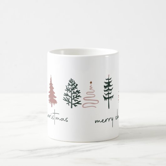 Frohe Weihnachtsbaum-Tasse Kaffeetasse (Mittel)