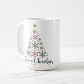 Frohe Weihnachtsbaum-Tasse Kaffeetasse (Vorderseite Links)