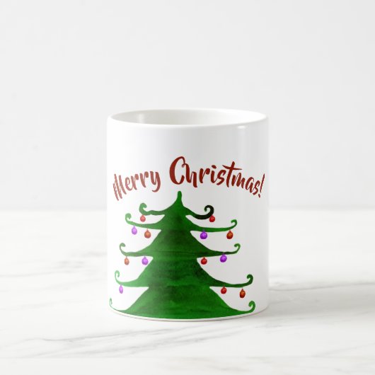 Frohe Weihnachtsbaum-Tasse Kaffeetasse (Mittel)