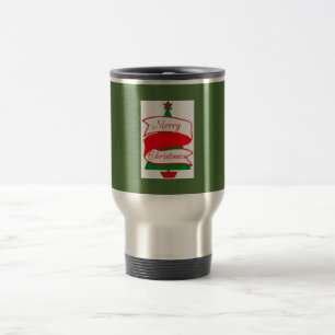 Frohe Weihnachtsbaum-Tasse Reisebecher