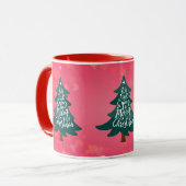 Frohe Weihnachtsbaum-Tasse Tasse (Vorderseite Links)