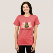 Frohe Weihnachtsbaum Tri-Blend Shirt (Vorderseite voll)