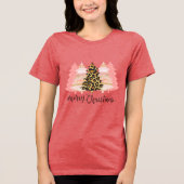 Frohe Weihnachtsbaum Tri-Blend Shirt (Vorderseite)