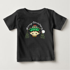 Frohe Weihnachtsbaum und Fee  Baby T-shirt