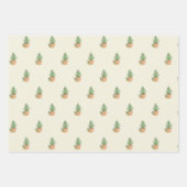 Frohe Weihnachtsbaum und gemütlicher Kamin Geschenkpapier Set (Vorderseite 2)