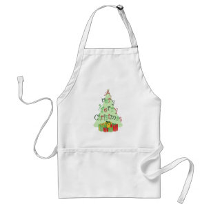 Frohe Weihnachtsbaum und Geschenke Feiertage Schür Schürze