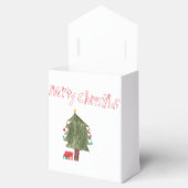 Frohe Weihnachtsbaum und Geschenke Geschenkschachtel (Geöffnet)