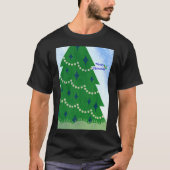 Frohe Weihnachtsbaum und Holly mit Berries und Sn T-Shirt (Vorderseite)