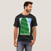 Frohe Weihnachtsbaum und Holly mit Berries und Sn T-Shirt (Vorne ganz)