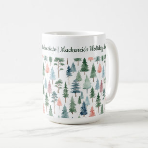 Frohe Weihnachtsbaum und Text Personalisiert Kaffeetasse
