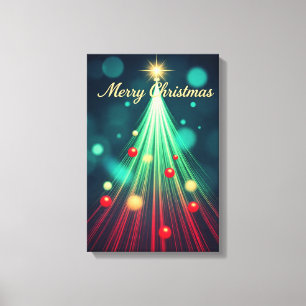 Frohe Weihnachtsbaum-Wandkunst Leinwanddruck