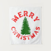 FROHE WEIHNACHTSBAUM WANDTEPPICH (Vorderseite)