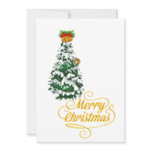 Frohe Weihnachtsbaum-Wasserfarbe individuell