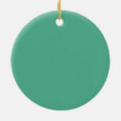 Frohe Weihnachtsbaum Wasserfarbe Pastel Muster Keramik Ornament (Hinten)