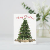 Frohe Weihnachtsbaum Weihnachtskarte Feiertagspostkarte (Stehend Vorderseite)