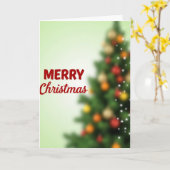 Frohe Weihnachtsbaum-Weihnachtskarte Karte (Gelbe Blume)