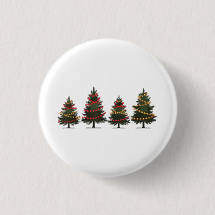 Frohe Weihnachtsbaum-Weihnachtsshirt für Frauen Ei Button