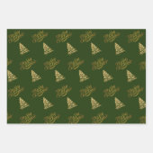 Frohe Weihnachtsbaum Wrapping Paper Blatt Set von (Vorderseite 3)