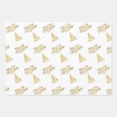 Frohe Weihnachtsbaum Wrapping Paper Blatt Set von (Vorderseite 2)