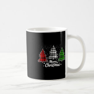 Frohe Weihnachtsbaum Xmas Buffalo Kariert Red Whit Kaffeetasse