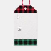 Frohe Weihnachtsbaum zu und von Geschenkanhänger (Rückseite)