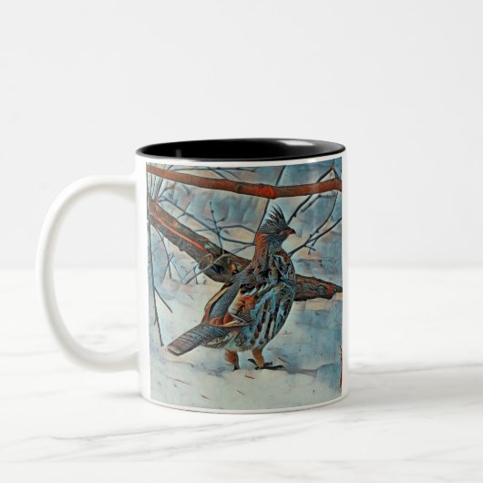 Frohe Weihnachtsbaum Zwei-Tone-Tasse Zweifarbige Tasse (Links)