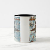 Frohe Weihnachtsbaum Zwei-Tone-Tasse Zweifarbige Tasse (Mittel)