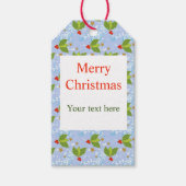 Frohe Weihnachtsbaumbeere Geschenkanhänger (Vorderseite)