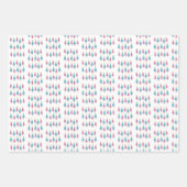 Frohe Weihnachtsbaumblätterpapier Geschenkpapier Set (Vorderseite 3)