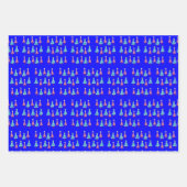 Frohe Weihnachtsbaumblätterpapier Geschenkpapier Set (Vorderseite 2)