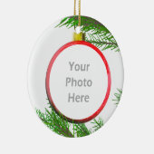 Frohe Weihnachtsbaumdekoration (Foto-Rahmen) Keramik Ornament (Rechts)