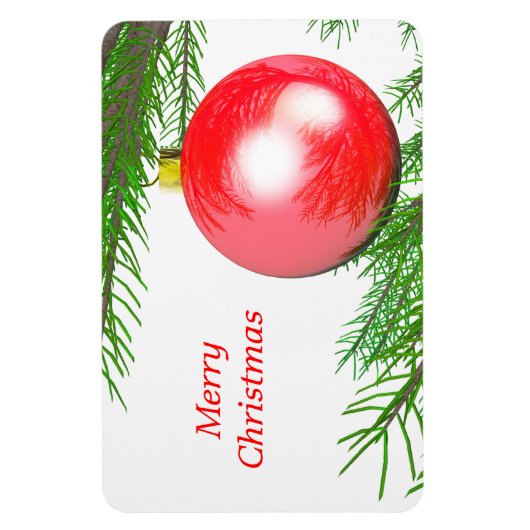 Frohe Weihnachtsbaumdekoration Magnet (Vertikal)