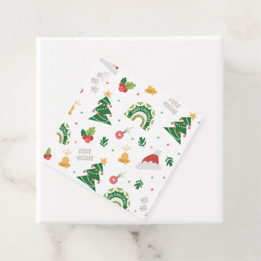 Frohe Weihnachtsbaumdekore Muster Geschenkanhänger (Beispiel)