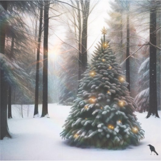 Frohe Weihnachtsbaume Aufkleber (Vorderseite)