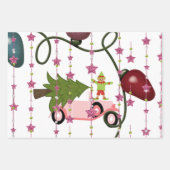 Frohe Weihnachtsbaume Elf Geschenkpapier Set (Vorderseite 3)