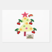 Frohe Weihnachtsbaume Elf Geschenkpapier Set (Vorderseite 2)