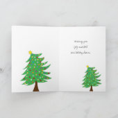 Frohe Weihnachtsbaume Feiertagskarte (Innenseite)