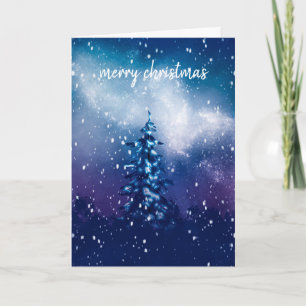 Frohe Weihnachtsbaume Feiertagskarte