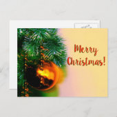 Frohe Weihnachtsbaume Feiertagspostkarte (Vorne/Hinten)