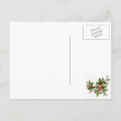 Frohe Weihnachtsbaume Feiertagspostkarte (Rückseite)