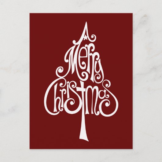 Frohe Weihnachtsbaume Feiertagspostkarte (Vorderseite)