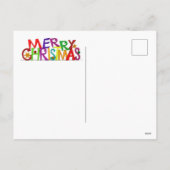 Frohe Weihnachtsbaume Feiertagspostkarte (Rückseite)