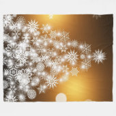 Frohe Weihnachtsbaume Fleecedecke (Vorderseite (Horizontal))
