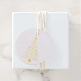 Frohe Weihnachtsbaume Geschenkanhänger